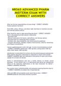 NR 565 Advanced Pharmacology Midterm Practice Questions with Verified Answers 2027&sol;202