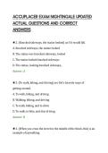 ACCUPLACER EXAM NIGHTINGALE UPDATED&NewLine;ACTUAL QUESTIONS AND CORRECT&NewLine;ANSWERS