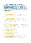 NSG 300 EXAM 1 FOUNDATIONS OF NURSING STUDY GUIDE 2026 EDITION  COMPREHENSIVE PRACTICE QUESTIONS AND CORRECT ANSWERS WITH DETAILED RATIONALES