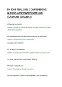 PN 3004 FINAL 2026 COMPREHENSIVE&NewLine;NURSING ASSESSMENT PAPER AND&NewLine;SOLUTIONS GRADED A&plus;&NewLine;