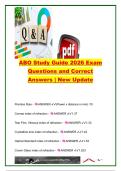 ABO Certification Exam &lpar;2026&rpar; &vert; 300&plus; Practice Questions & Answers &vert; Optics&comma; Refraction&comma; Eye Anatomy & ANSI Standards &vert; American Board of Opticianry &lpar;ABO&rpar;