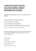 ACEDS EXAM SCRIPT 2026 FULL&NewLine;SOLUTIONS VERIFIED CORRECT&NewLine;RESPONSES HIGH SCORING