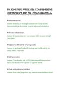 PN 3004 FINAL PAPER 2026 COMPREHENSIVE&NewLine;QUESTION SET AND SOLUTIONS GRADED A&plus;