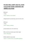 PN 3004 FINAL SCRIPT 2026 FULL STUDY&NewLine;COLLECTION TESTED QUESTIONS AND&NewLine;VERIFIED SOLUTIONS