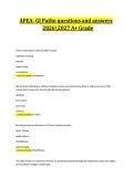 APEA- GI Patho questions and answers 20262027 A&plus; Grade