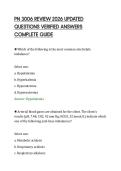 PN 3006 REVIEW 2026 UPDATED&NewLine;QUESTIONS VERIFIED ANSWERS&NewLine;COMPLETE GUIDE