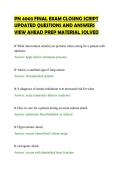 PN 4003 FINAL EXAM CLOSING SCRIPT&NewLine;UPDATED QUESTIONS AND ANSWERS&NewLine;VIEW AHEAD PREP MATERIAL SOLVED&NewLine;