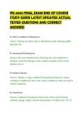 PN 4003 FINAL EXAM END OF COURSE&NewLine;STUDY GUIDE LATEST UPDATED ACTUAL&NewLine;TESTED QUESTIONS AND CORRECT&NewLine;ANSWERS&NewLine;