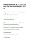 PN 4003 VARIATIONS IN HEALTH 2026 ACTUAL&NewLine;PAPER QUESTIONS WITH SOLUTIONS GRADED&NewLine;A&plus;