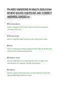 PN 4003 VARIATIONS IN HEALTH 2026 EXAM&NewLine;REVIEW SOLVED QUESTIONS AND CORRECT&NewLine;ANSWERS GRADED A&plus;