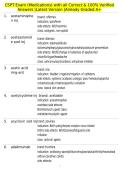 CSPT Exam &lpar;Medications&rpar; with all Correct & 100&percnt; Verified Answers &vert;Latest Version &vert;Already Graded A&plus;