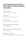 PN 4003 VARIATIONS IN HEALTH 2026 FINAL&NewLine;PAPER COMPLETE QUESTIONS AND ANSWERS&NewLine;FULL SOLUTION&NewLine;