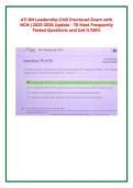 ATI RN Leadership CMS Proctored Exam with &NewLine;NGN &vert; 2023-2026 Update - 70 Most Frequently &NewLine;Tested Questions and Get it 100&percnt; 