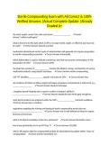 Sterile Compounding Exam with All Correct & 100&percnt; Verified Answers &vert;Actual Complete Update &vert;Already Graded A&plus;