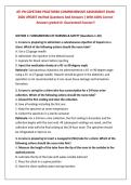 ATI PN CAPSTONE PROCTORED COMPREHENSIVE ASSESSMENT EXAM&NewLine;2026 UPDATE Verified Questions And Answers &vert; With 100&percnt; Correct&NewLine;Answers graded A&plus; Guaranteed Success&excl;&excl;