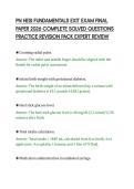 PN HESI FUNDAMENTALS EXIT EXAM FINAL&NewLine;PAPER 2026 COMPLETE SOLVED QUESTIONS&NewLine;PRACTICE REVISION PACK EXPERT REVIEW&NewLine;