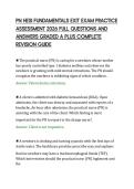 PN HESI FUNDAMENTALS EXIT EXAM PRACTICE&NewLine;ASSESSMENT 2026 FULL QUESTIONS AND&NewLine;ANSWERS GRADED A PLUS COMPLETE&NewLine;REVISION GUIDE&NewLine;