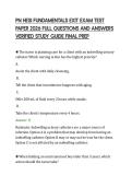 PN HESI FUNDAMENTALS EXIT EXAM TEST&NewLine;PAPER 2026 FULL QUESTIONS AND ANSWERS&NewLine;VERIFIED STUDY GUIDE FINAL PREP&NewLine;