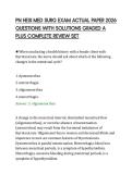PN HESI MED SURG EXAM ACTUAL PAPER 2026&NewLine;QUESTIONS WITH SOLUTIONS GRADED A&NewLine;PLUS COMPLETE REVIEW SET&NewLine;