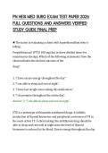 PN HESI MED SURG EXAM TEST PAPER 2026&NewLine;FULL QUESTIONS AND ANSWERS VERIFIED&NewLine;STUDY GUIDE FINAL PREP&NewLine;
