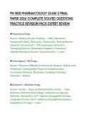 PN HESI PHARMACOLOGY EXAM 3 FINAL&NewLine;PAPER 2026 COMPLETE SOLVED QUESTIONS&NewLine;PRACTICE REVISION PACK EXPERT REVIEW
