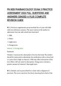 PN HESI PHARMACOLOGY EXAM 3 PRACTICE&NewLine;ASSESSMENT 2026 FULL QUESTIONS AND&NewLine;ANSWERS GRADED A PLUS COMPLETE&NewLine;REVISION GUIDE