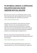 PN VATI MEDICAL SURGICAL D CERTIFICATION&NewLine;EVALUATION EXAMS 2026 SOLVED&NewLine;QUESTIONS WITH FULL SOLUTION&NewLine;