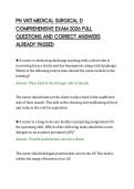PN VATI MEDICAL SURGICAL D&NewLine;COMPREHENSIVE EXAM 2026 FULL&NewLine;QUESTIONS AND CORRECT ANSWERS&NewLine;ALREADY PASSED&NewLine;