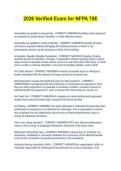 2026 Verified Exam for NFPA 70E  
