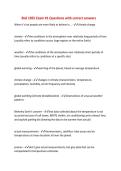 Biol 1055 Exam &num;1 Questions with correct answers