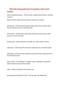 EMS 1055 study guide Exam &num;1 Questions with correct&NewLine;answers