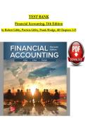 Test Bank for Financial Accounting&comma; 11th Edition by Robert Libby&comma; Patricia Libby & Frank Hodge 