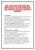 NGN - NCLEX PN EXAM 2026 TEST BANK&vert; NCLEX PN -NGN EXAM WITH AND CORRECT DETAILED ANSWERS A&plus;