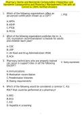 Pharmacy Sterile and Nonsterile Compounding&colon; &lpar;Hazardous and Nonsterile Compounding and Pharmacy Management&rpar; Test with all Correct & 100&percnt; Verified Answers