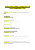 California Notary Public Exam Questions and answers 20262027 A&plus; Grade