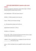 PHYS 1055 EXAM REVIEW &num;1 Questions with correct&NewLine;answers