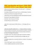 CHSE Exam Question and Answer &lbrack;2026&sol;2027&rsqb;&NewLine;&vert; UPDATED ACTUAL Exam &vert; Ultimate Study Guide