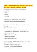 CHSE Exam Question and Answer &lbrack;2026&sol;2027&rsqb;&NewLine;&vert; UPDATED ACTUAL Exam &vert; A&plus; Verified