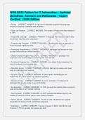 WGU D522 Python for IT Automation &vert; Updated&NewLine;Questions&comma; Answers and Rationales &vert; Expert&NewLine;Verified &vert; 2026 Edition