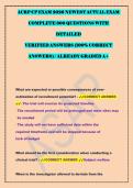 ACRP CP EXAM 2026 NEWEST ACTUAL EXAM &NewLine;COMPLETE 300 QUESTIONS WITH &NewLine;DETAILED &NewLine;VERIFIED ANSWERS &lpar;100&percnt; CORRECT &NewLine;ANSWERS&rpar; &sol; ALREADY GRADED A&plus; &NewLine;