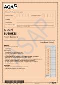 A-level &NewLine;BUSINESS &NewLine;Paper 2 Business 2
