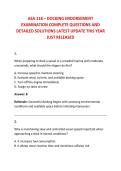 ASA 118 &ndash; DOCKING ENDORSEMENT &NewLine;EXAMINATION COMPLETE QUESTIONS AND &NewLine;DETAILED SOLUTIONS LATEST UPDATE THIS YEAR &NewLine;JUST RELEASED