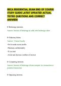 RECA RESIDENTIAL EXAM END OF COURSE&NewLine;STUDY GUIDE LATEST UPDATED ACTUAL&NewLine;TESTED QUESTIONS AND CORRECT&NewLine;ANSWERS&NewLine;