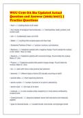 WGU C190 OA Bio Updated Actual&NewLine;Question and Answer &lpar;2026&sol;2027&rpar; &vert;&NewLine;Practice Questions