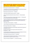 WGU C190 OA Bio Updated Actual Question&NewLine;and Answer &lpar;2026&sol;2027&rpar; &vert; Complete Prep