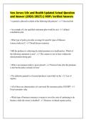 New Jersey Life and Health Updated Actual Question&NewLine;and Answer &lpar;2026&sol;2027&rpar; &vert; 100&percnt; Verified Answers&NewLine;