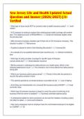 New Jersey Life and Health Updated Actual&NewLine;Question and Answer &lpar;2026&sol;2027&rpar; &vert; A&plus;&NewLine;Verified