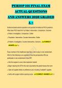 PERIOP 101 FINAL EXAM &NewLine;ACTUAL QUESTIONS &NewLine;AND ANSWERS 2026 GRADED &NewLine;A &plus; &NewLine;
