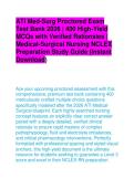 ATI Med-Surg Proctored Exam Test Bank 2026&colon; 400 High-Yield MCQs & Verified Rationales Study Guide