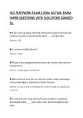 ACI FLATWORK EXAM 2 2026 ACTUAL EXAM&NewLine;PAPER QUESTIONS WITH SOLUTIONS GRADED&NewLine;A&plus;